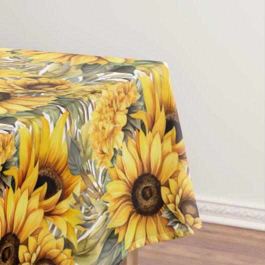Chic Sunflowers Blume Blumen Tischdecke (Beispiel)