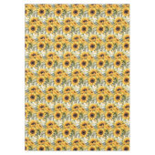 Chic Sunflowers Blume Blumen Tischdecke (Vorderseite)