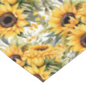 Chic Sunflowers Blume Blumen Tischdecke (Schrägansicht)