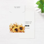 Chic Sunflowers Necklace Display Cards (Schreibtisch)