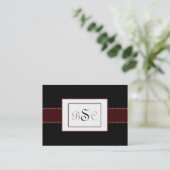 Chic Susan Chubby Business Cards Visitenkarte (Stehend Vorderseite)