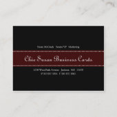 Chic Susan Chubby Business Cards Visitenkarte (Rückseite)