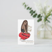 Chic Swag Boss Personal Trainer Visitenkarte (Stehend Vorderseite)