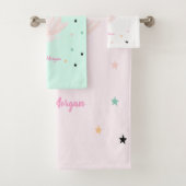 Chic Swan, Stars, Prinzessin Badhandtuch Set (Insitu)