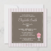 Chic Sweet 16 Geburtstagsparty Einladung (Lavendel (Rückseite)