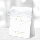 Chic Sweet Danke an White Gold Brautparty Geschenkschachtel