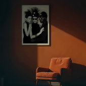 Chic Synergy: Monochrome Avantgarde-Trio Poster