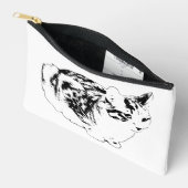 Chic Tabby Lines, Winter Polnisch Zubehörtasche (Offen)