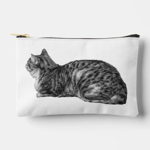 Chic Tabby Texture Pouch Zubehörtasche