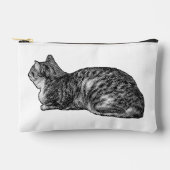 Chic Tabby Texture Pouch Zubehörtasche (Vorderseite)
