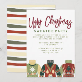Chic Tacky Ugly Christmas Sweater Party Einladung