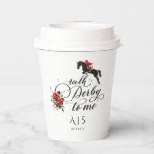 Chic Talk Derby zu mir Party Race Reiten Reittier Pappbecher (Rückseite)