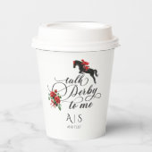 Chic Talk Derby zu mir Party Race Reiten Reittier Pappbecher (Vorderseite)