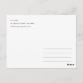 Chic Tampa Florida Skyline Watercolor Travel Postkarte (Rückseite)