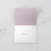 Chic Tan & Lila Teapot Trellis Danke Karte (Innenseite)