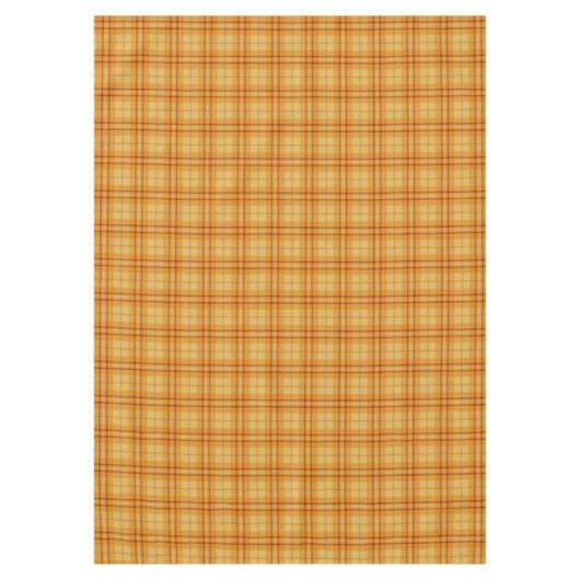 Chic Tartan Tablecloth Minimalist Thanksgiving Tischdecke (Vorderseite)