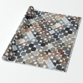 Chic Taupe Beige Gray Tan Brown Circles Muster Geschenkpapier (Ungerollt)