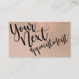 Chic Taupe Gold Glitzer Gradient Typografie Terminkarte