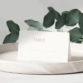 Chic Taupe & Ivory Tischnummer Place Escort Card Platzkarte