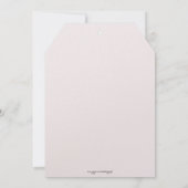 Chic Teacup Brautparty Tee Party Einladung (Rückseite)