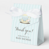 Chic Teacup in Blue Baby Dusche Gevor Box Geschenkschachtel (Vorderseite)