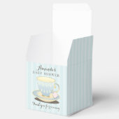 Chic Teacup in Blue Baby Duschkabine Gable Favor B Geschenkschachtel (Geöffnet)