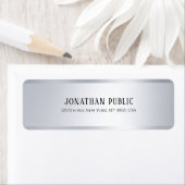 Chic Template Einfaches Design Modernes Silber (Insitu)