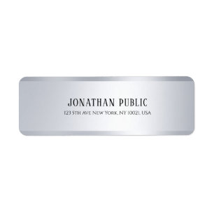 Chic Template Einfaches Design Modernes Silber