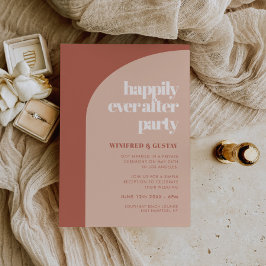 Chic terracotta arch glücklich immer nach dem Part Einladung