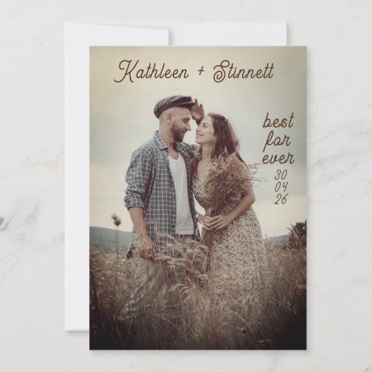 Chic Terracotta Bold Bright Boho Rainbow Hochzeit Einladung (Rückseite)