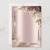 Chic Terracotta Diamonds Confetti Retirement Einladung (Rückseite)