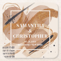 Chic Terracotta Rose Gold Glitzer Braun Farben