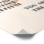 Chic Terracotta Rose Gold Wählen Sie einen Platz a Poster (Ecke)