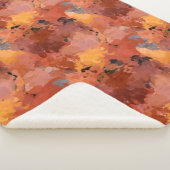 Chic Terracotta Rust Trendbraun Abstrakt Sherpadecke (3/4)