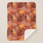 Chic Terracotta Rust Trendbraun Abstrakt Sherpadecke (Vorderseite)