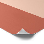 Chic Terracotta Wir sind verlobte Engagement-Parte Poster (Ecke)