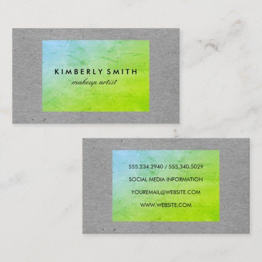 Chic Texture Visitenkarte (Vorne/Hinten)