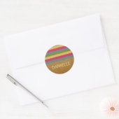 Chic Textured Stripes Stickers (Umschlag)