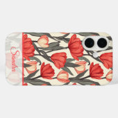 Chic Thank You Gift Tulip Name Case-Mate iPhone Hülle (Rückseite (Horizontal))
