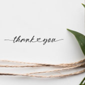 Chic Thank You | Script Heart Gummistempel