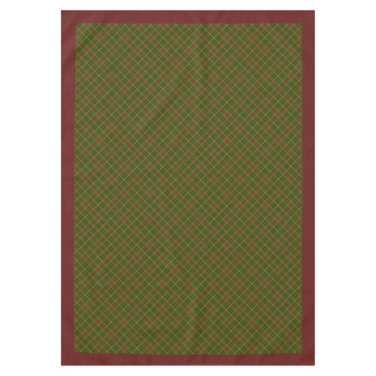 Chic Thanksgiving Tartan Tablecloth Rustic Fall Tischdecke (Vorderseite)