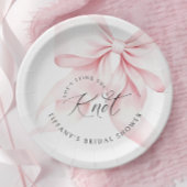 Chic The Knot Bridal Shower Einladung Pappteller