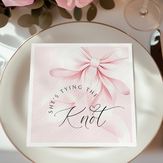 Chic The Knot Bridal Shower Einladung Serviette