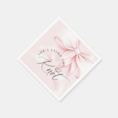 Chic The Knot Bridal Shower Einladung Serviette (Ecke)