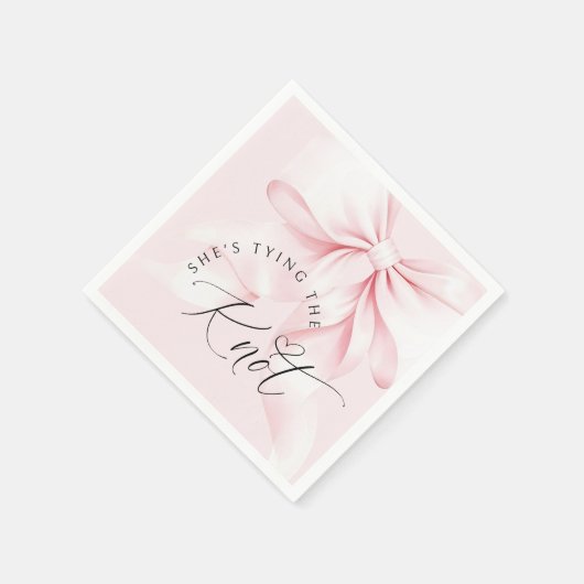 Chic The Knot Bridal Shower Einladung Serviette (Ecke)