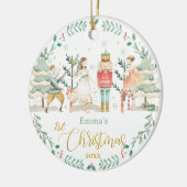 Chic The Nutcracker Ballet Baby 1. Weihnachten Keramik Ornament (Links)