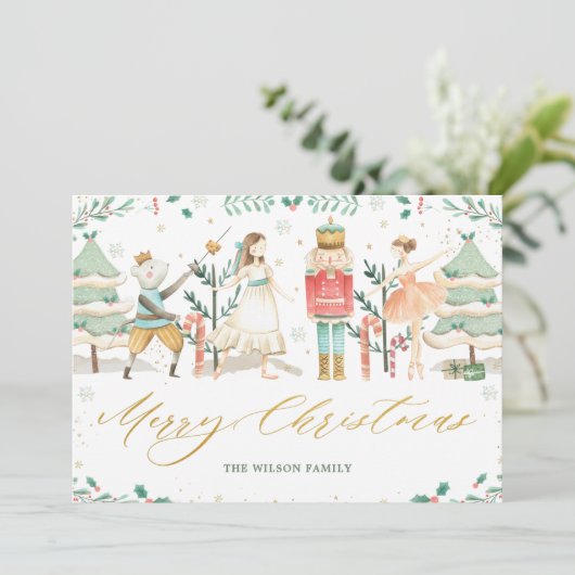 Chic The Nutcracker Ballet Frohe Weihnachten (Stehend Vorderseite)