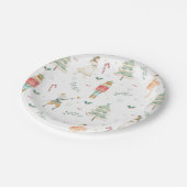 Chic The Nutcracker Ballet Frohe Weihnachts-Party Pappteller (Schrägansicht)