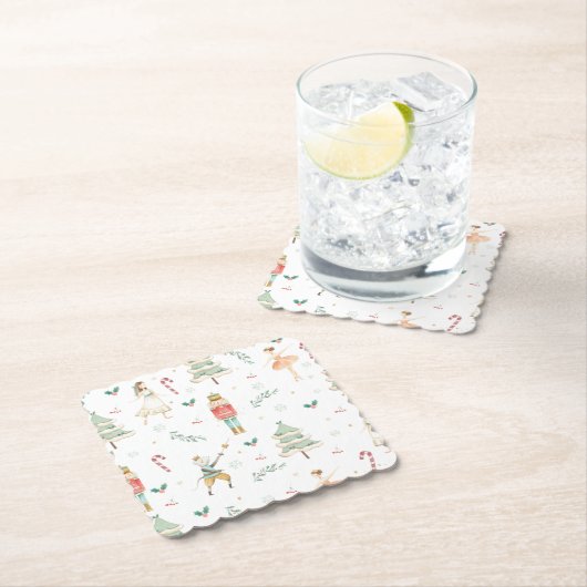 Chic The Nutcracker Ballet Frohe Weihnachts-Party Untersetzer (Vor Ort)