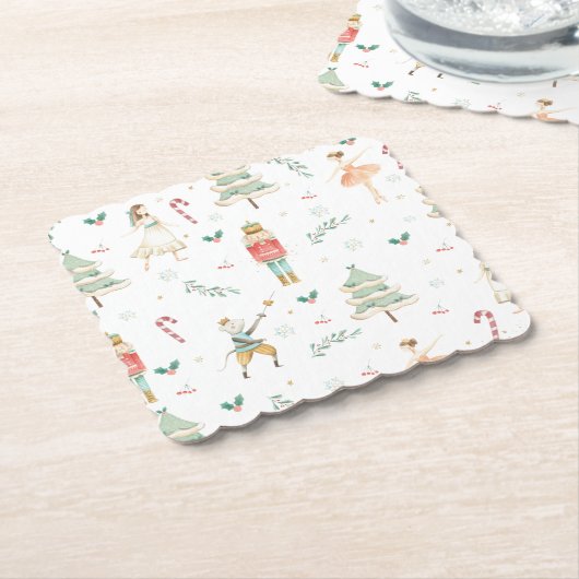 Chic The Nutcracker Ballet Frohe Weihnachts-Party Untersetzer (angewinkelt)